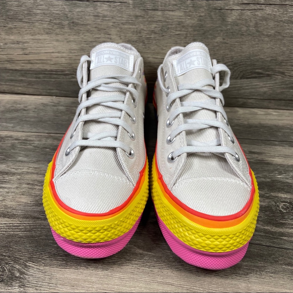 Converse CTAS Lift Low ‘Rainbow Vintage White' - Picture 10 of 10